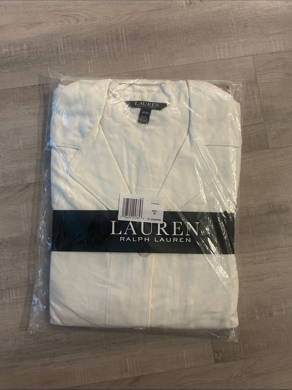 Lauren Ralph Lauren White women’s linen Pajama Set